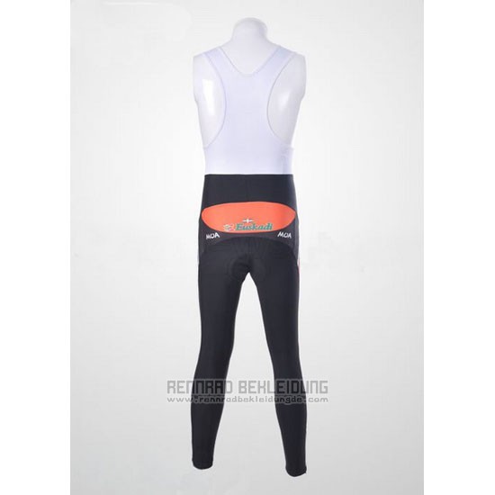 2011 Fahrradbekleidung Euskalte Orange Trikot Langarm und Tragerhose